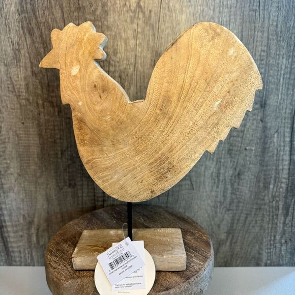 Rustic Wood Chicken Fruit Summer Home Decor FAST SHIP NEW - Picture 1 of 8